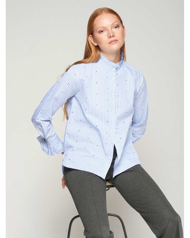 Camisa rayas strass de Vilagallo