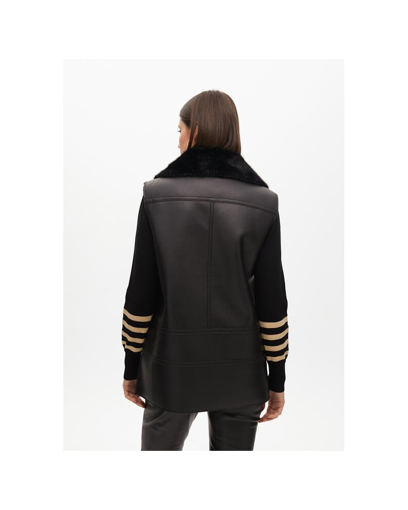 Chaleco doble faz negro de Lola Casademunt