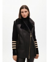 Chaleco doble faz negro de Lola Casademunt