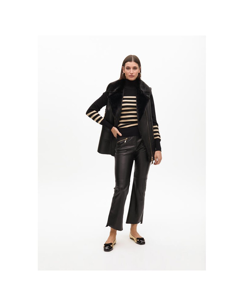 Chaleco doble faz negro de Lola Casademunt