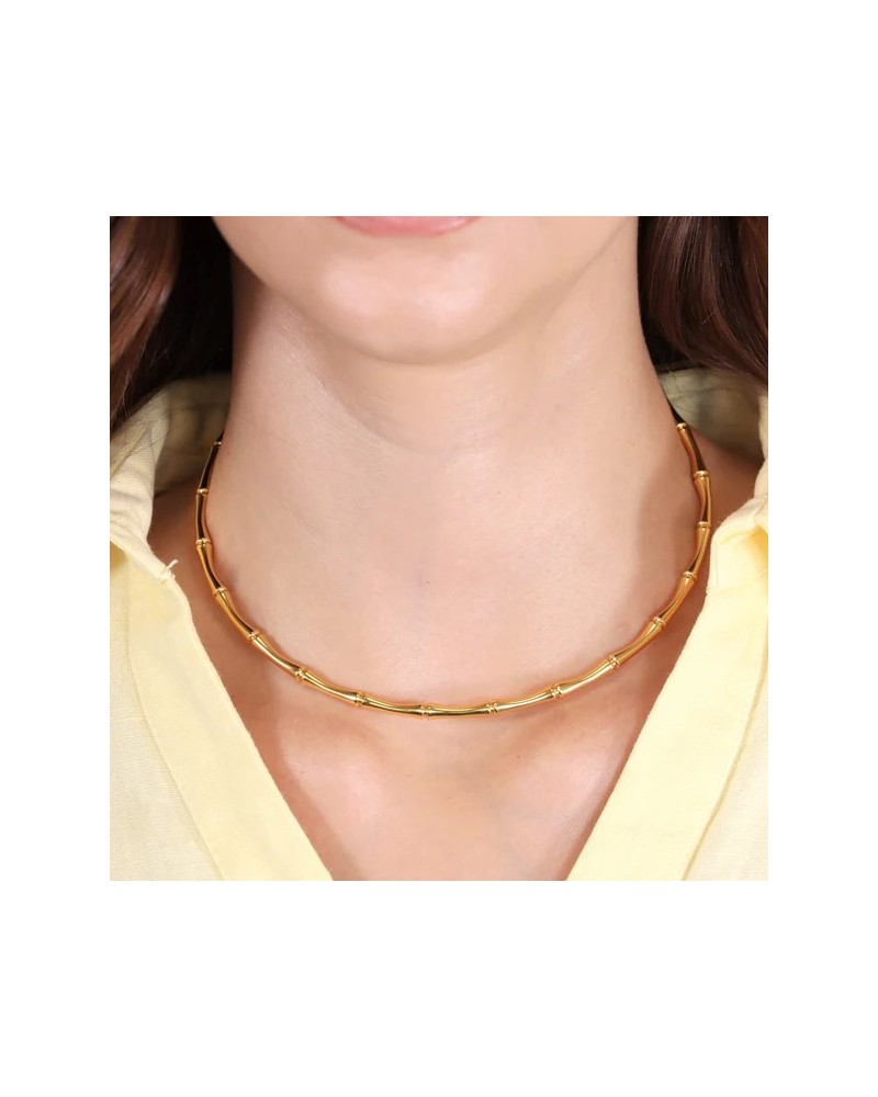 Collar bambù acero de Anartxy