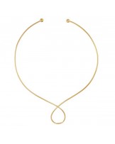 Collar chocker dorado de Anartxy