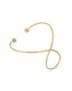 Pulsera cìrculo acero dorado de Anartxy