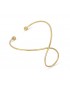 Pulsera cìrculo acero dorado de Anartxy