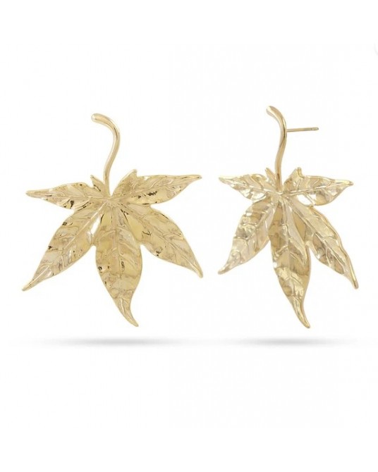 Pendientes hoja acero de Anartxy