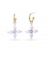 Pendientes cruz con perlas de Anartxy