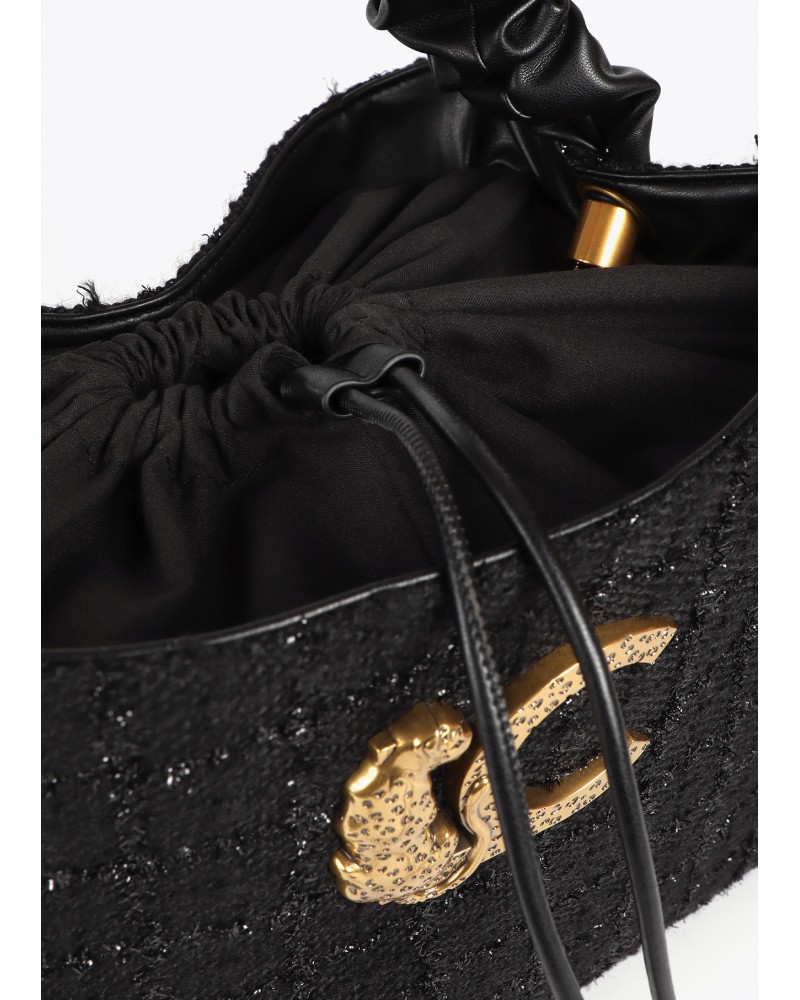 Bolso tweed asa fruncida de Lola Casademunt