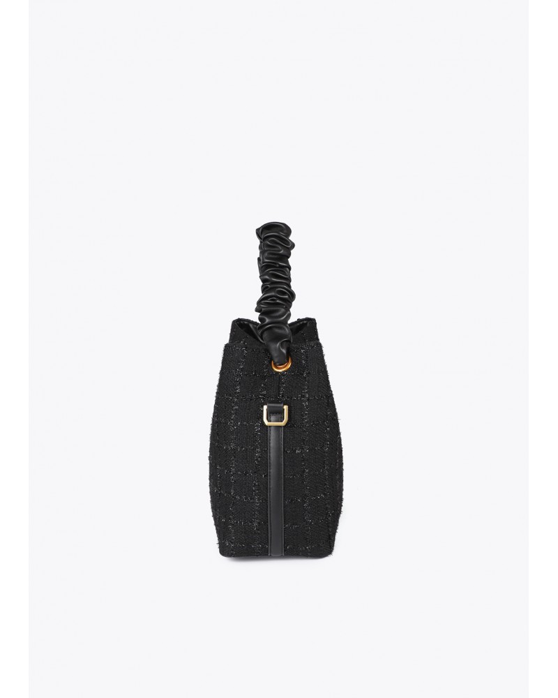 Bolso tweed asa fruncida de Lola Casademunt