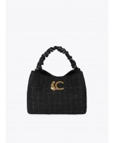 Bolso tweed asa fruncida de Lola Casademunt