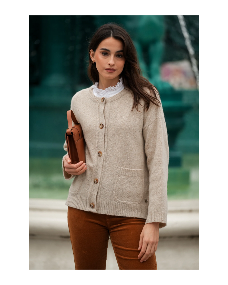 Chaqueta de punto con botones de Guimanos