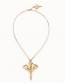 Collar mantaraya corto baño oro de UNOde50