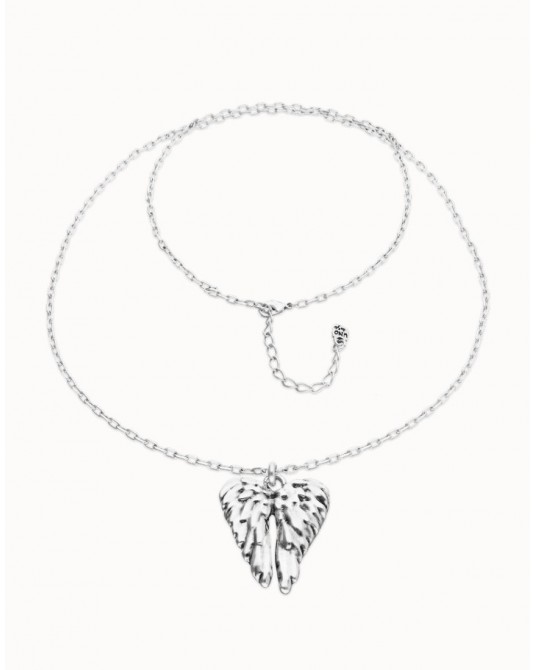 Collar largo ALAS bañado en plata de UNOde50