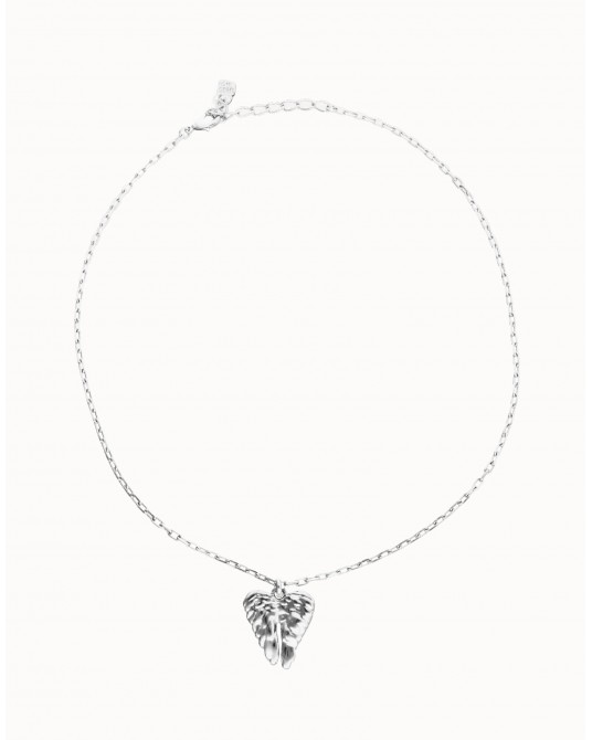 Collar corto ALAS bañado en plata de UNOde50