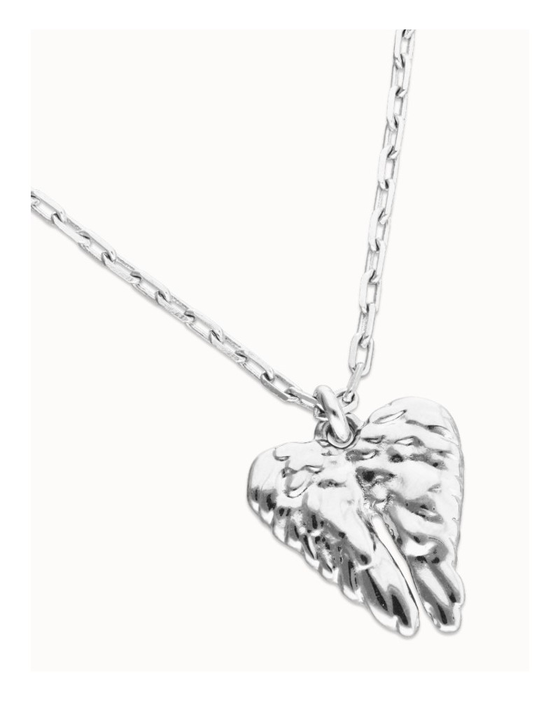 Collar corto ALAS bañado en plata de UNOde50