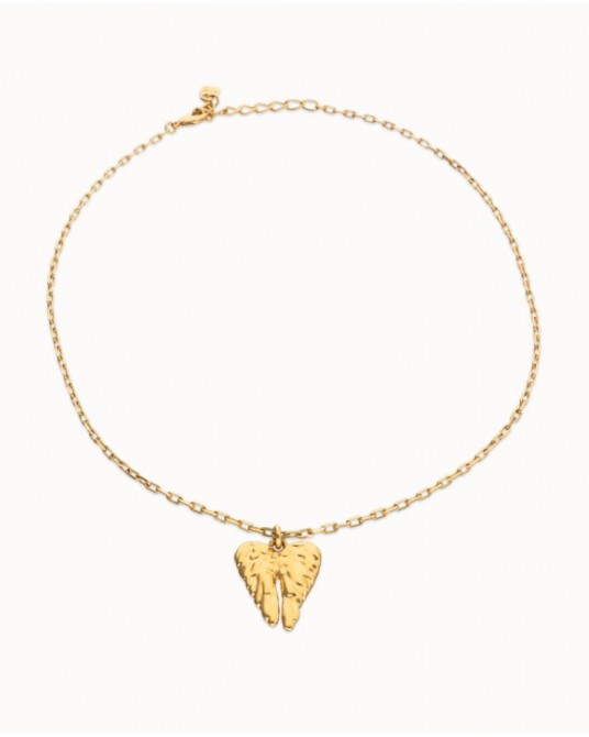 Collar corto ALAS bañado en ORO de UNOde50