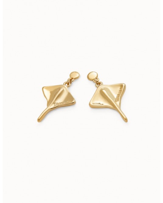 Pendientes DORADO mantarraya de UNOde50