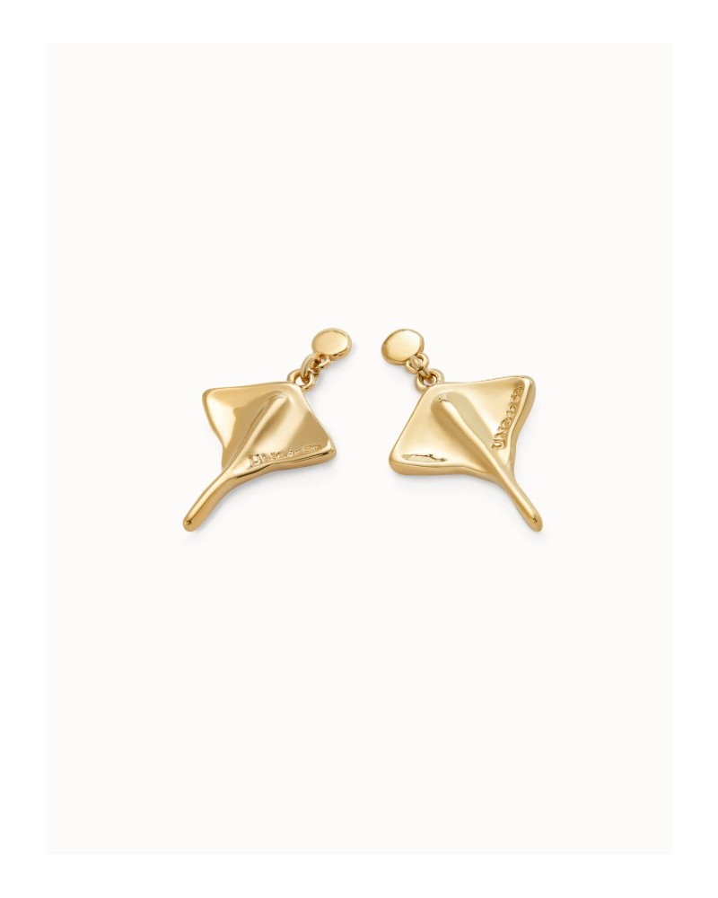 Pendientes DORADO mantarraya de UNOde50