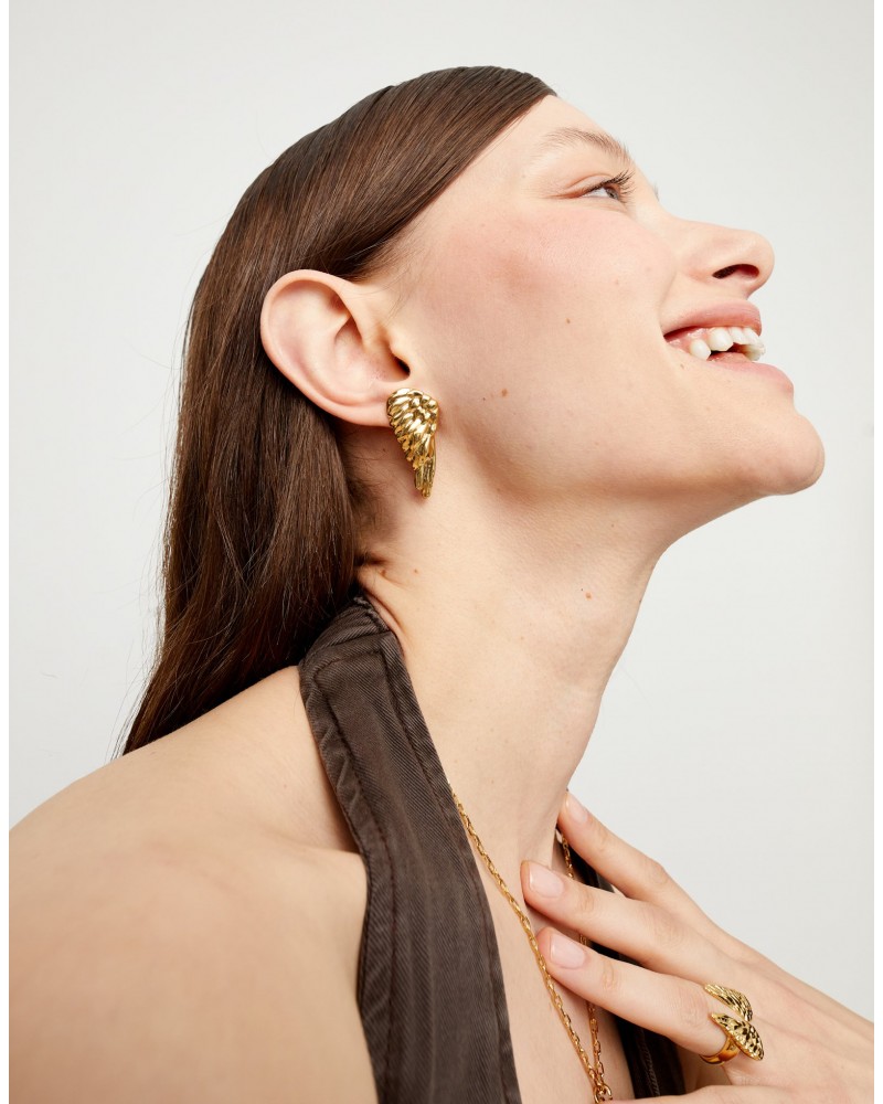 Pendientes alas Dorados de UNOde50