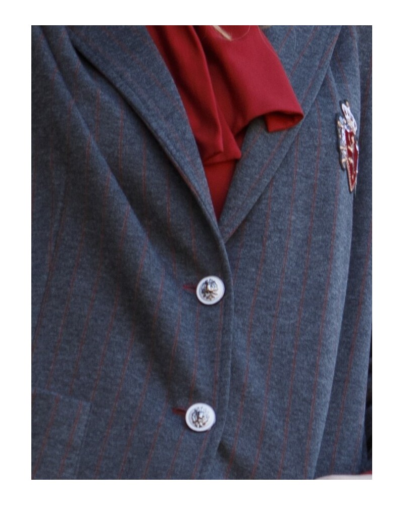 Blazer gris raya burdeos de In Perfecta