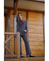 Blazer gris raya burdeos de In Perfecta