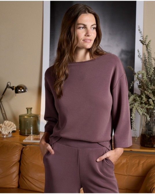 Camiseta oversize Morada de Surkana
