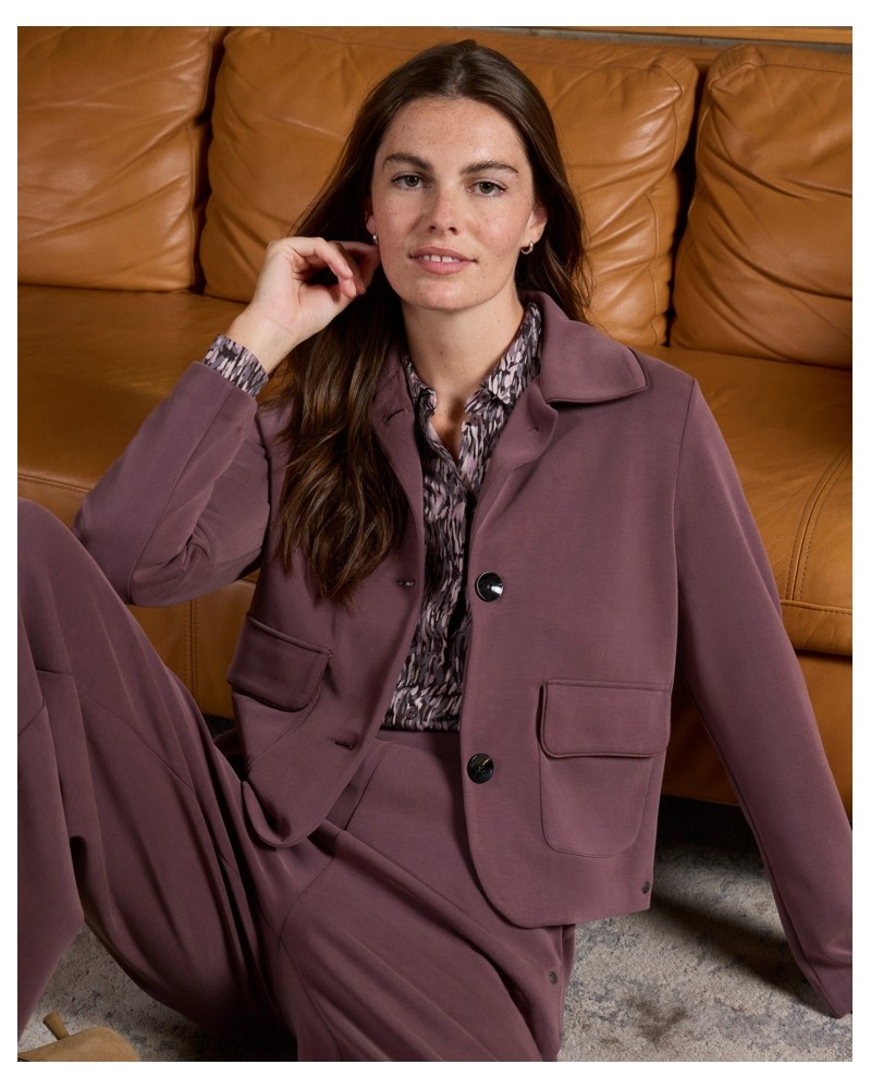 Pantalón ancho modal morado de Surkana