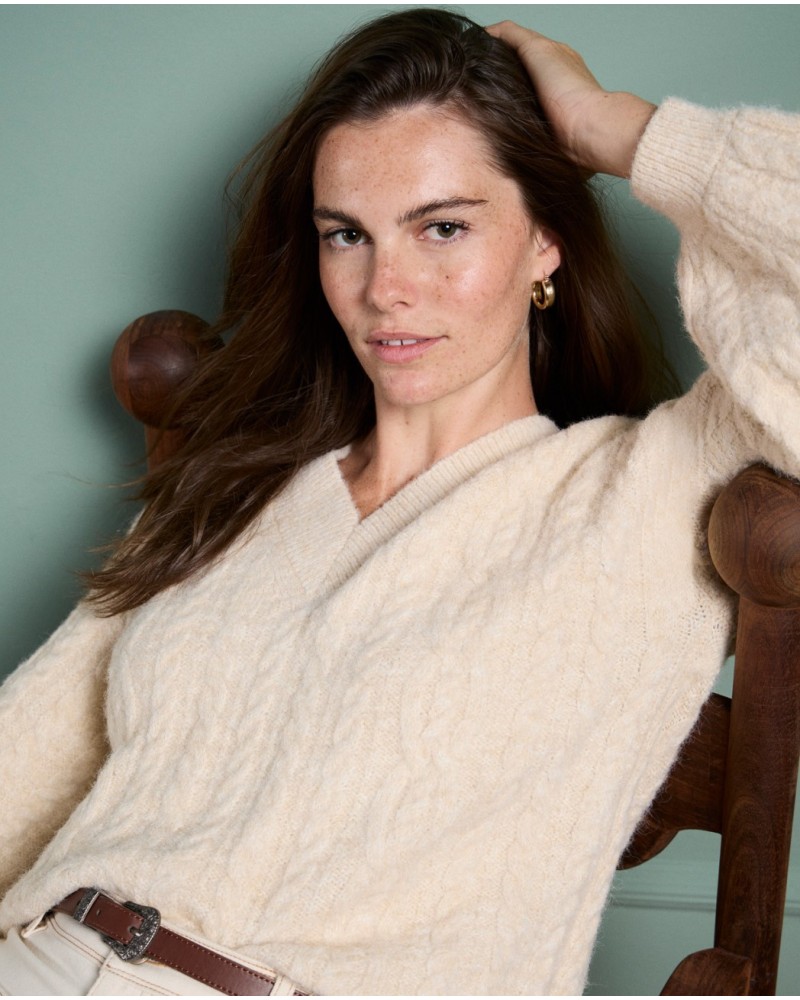 Jersey arena de punto trenzado de Surkana