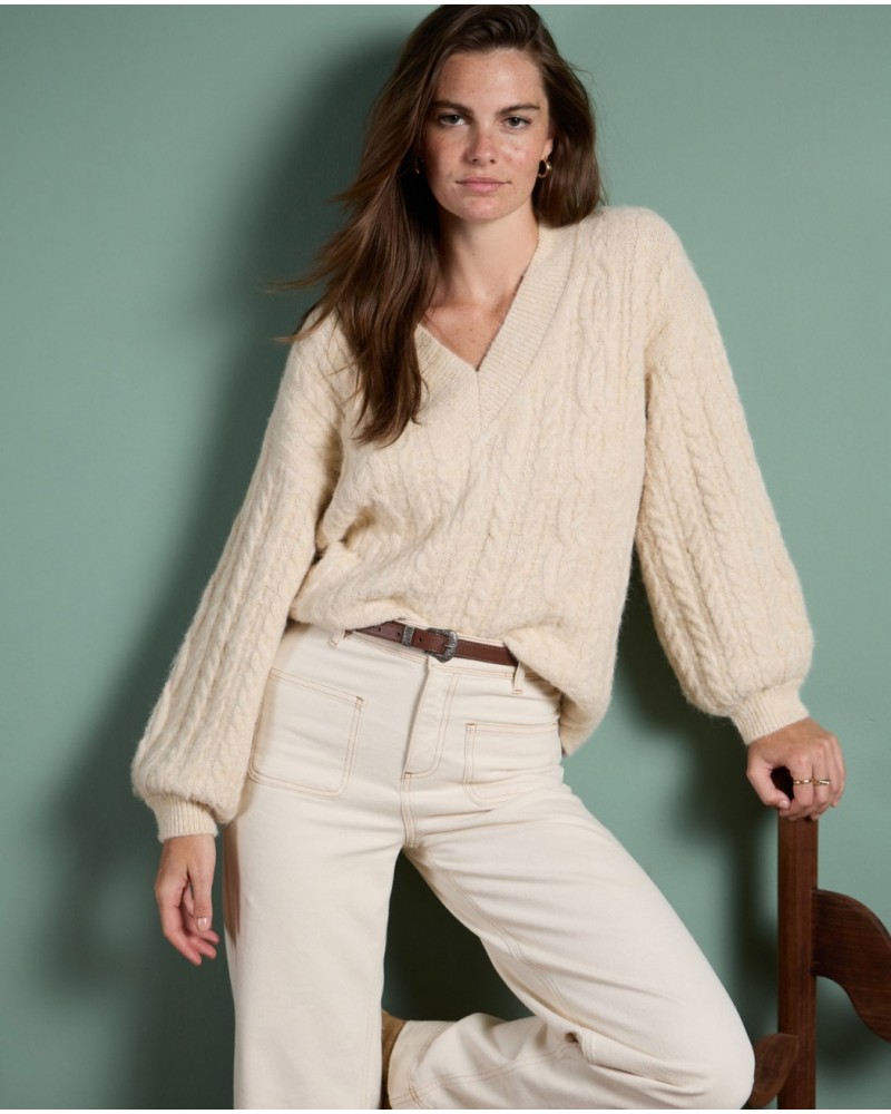 Jersey arena de punto trenzado de Surkana