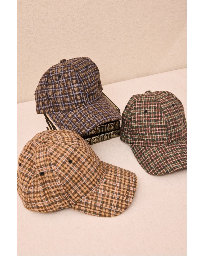 Gorra tipo visera cuadros de Latido