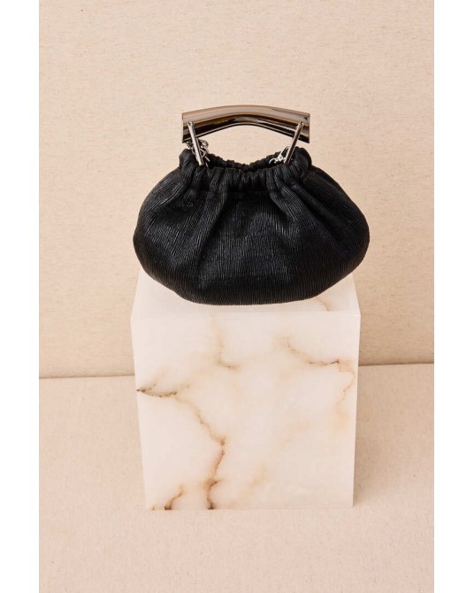 Bolso metalizado asa metal de Latido