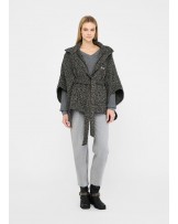 Poncho con cinturòn mezclilla de Liujo