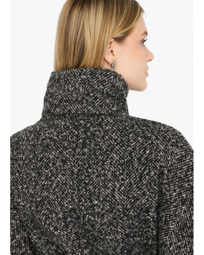 Poncho con cinturòn mezclilla de Liujo