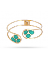 Brazalete con piedras verde de Anartxy