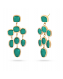 Pendientes làgrima verde de Anartxy
