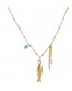 Collar corto pez acero de Anartxy