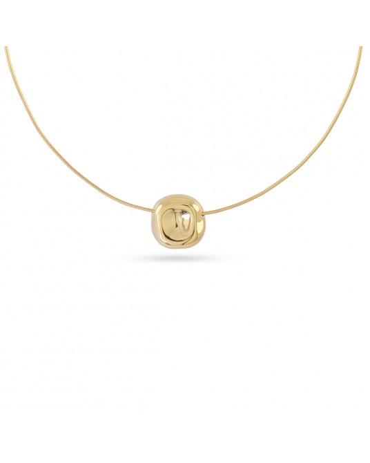 Collar corto acero dorado de Anartxy