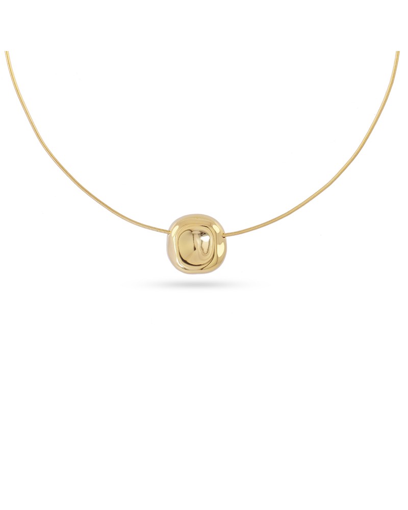 Collar corto acero dorado de Anartxy