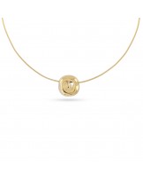 Collar corto acero dorado de Anartxy