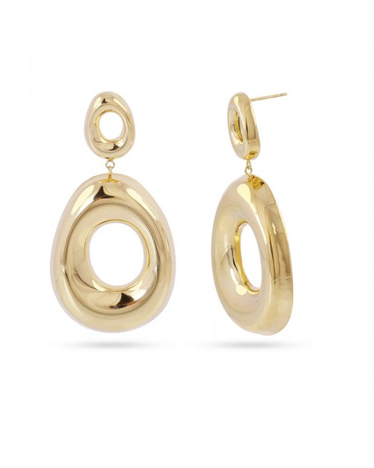 Pendientes largos acero de Anartxy