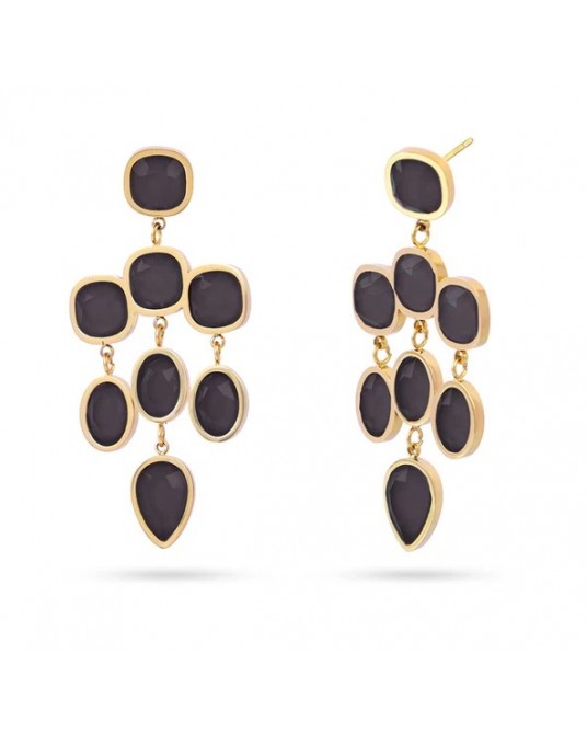 Pendientes làgrima NEGRO de Anartxy