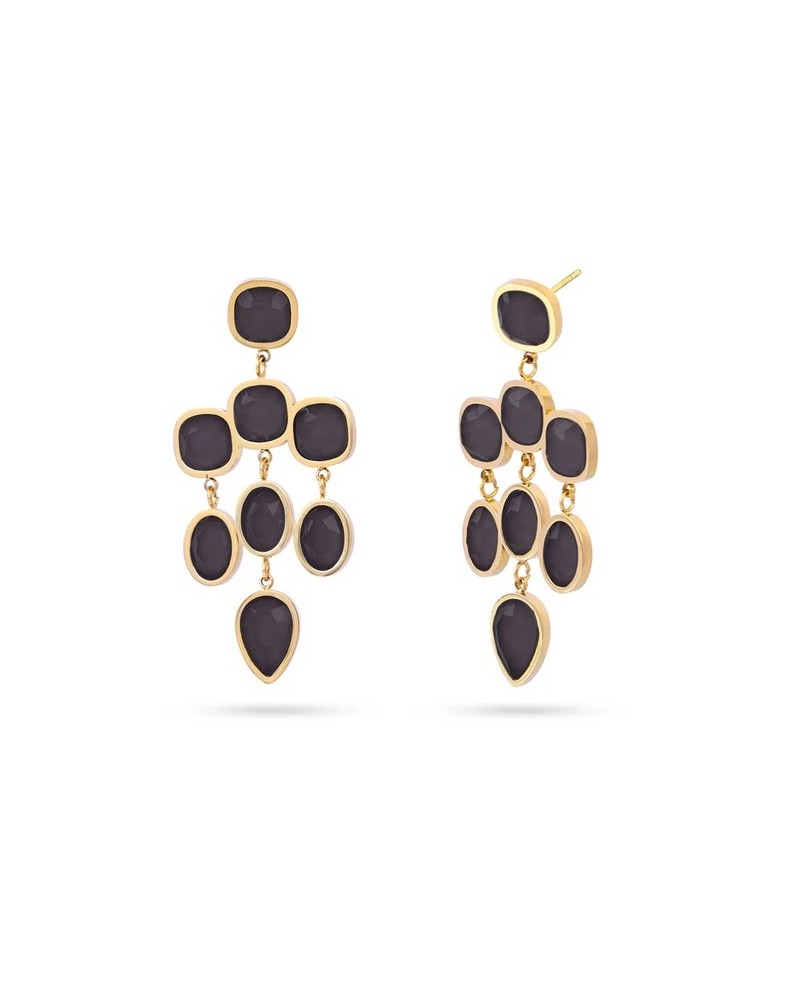 Pendientes làgrima NEGRO de Anartxy