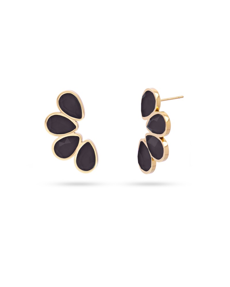 Pendientes acero y piedras de Anartxy