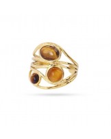 Anillo acero con piedras de Anartxy