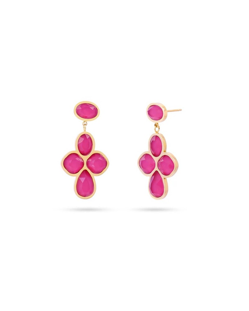 Pendientes acero con piedras de Anartxy