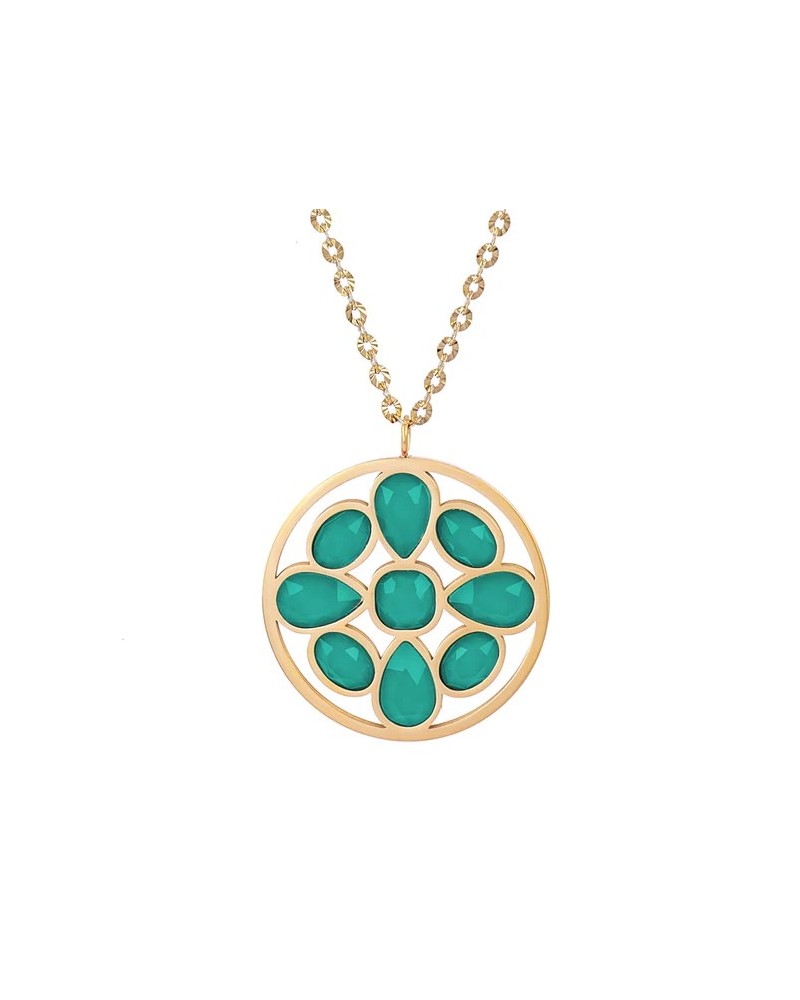 Collar corto acero con piedras de Anartxy