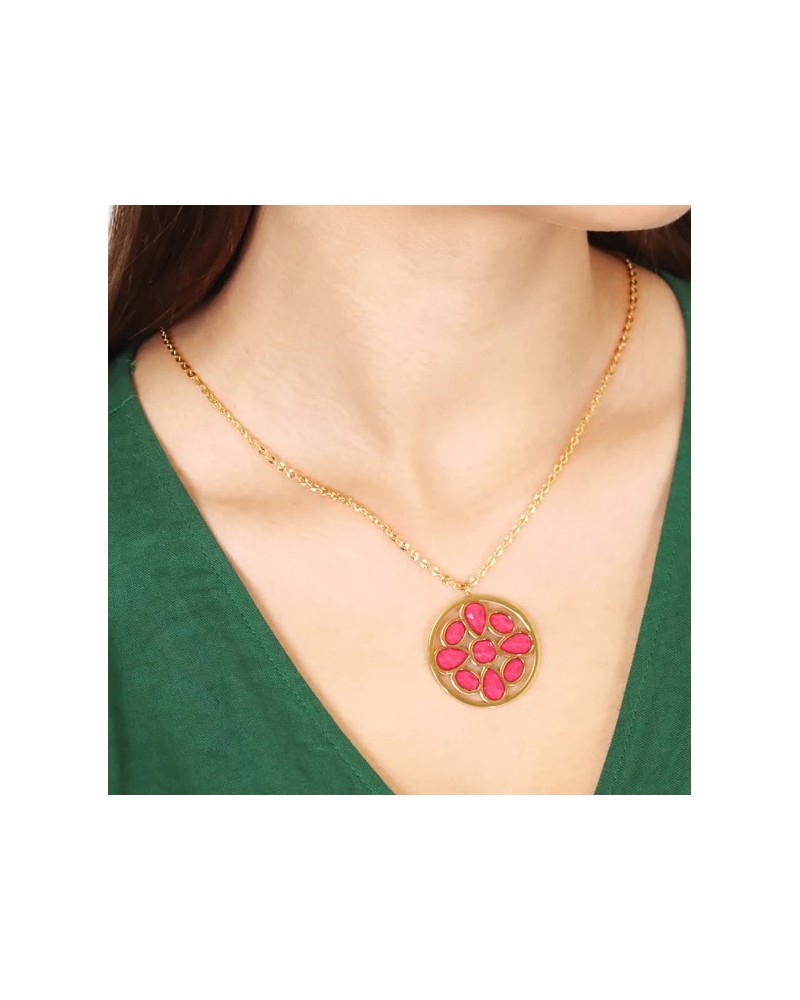 Collar corto acero con piedras de Anartxy
