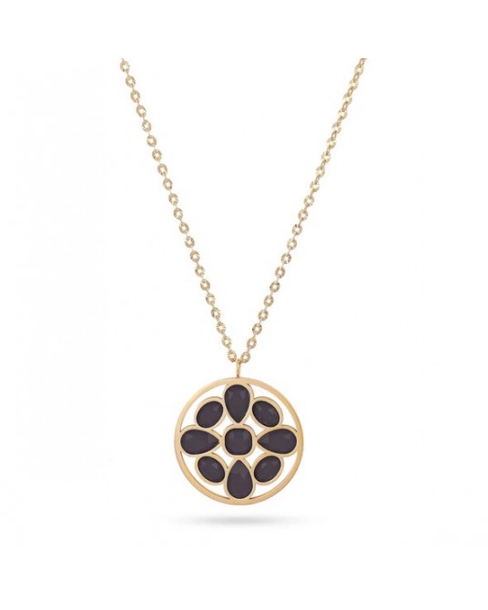 Collar corto acero con piedras de Anartxy