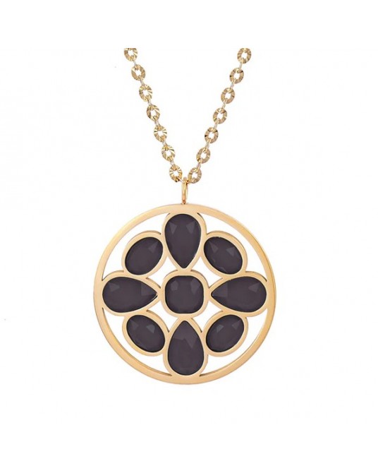 Collar corto acero con piedras de Anartxy