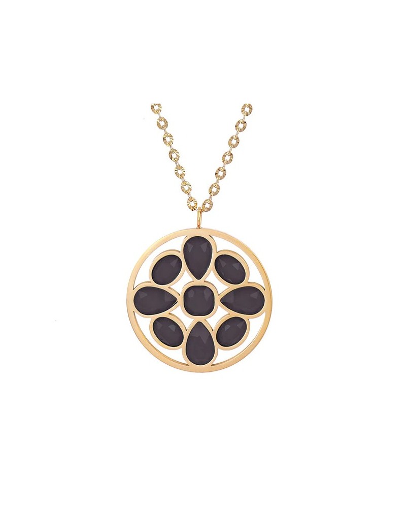 Collar corto acero con piedras de Anartxy