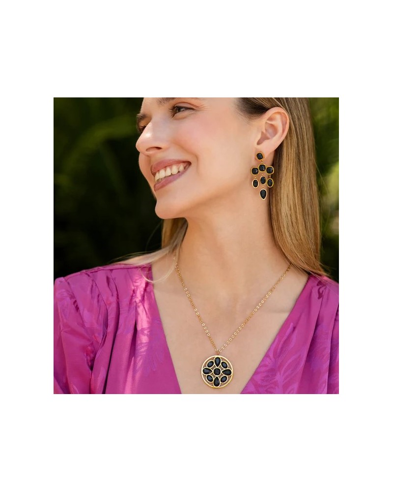 Collar corto acero con piedras de Anartxy
